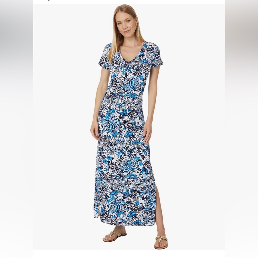 Lilly Pulitzer Etta Short Sleeve Maxi Dress Size XXS, NWT